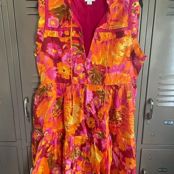 Sundance Blossoms Divine Dress Nectarine Color Way Size Medium - Picture 1 of 6